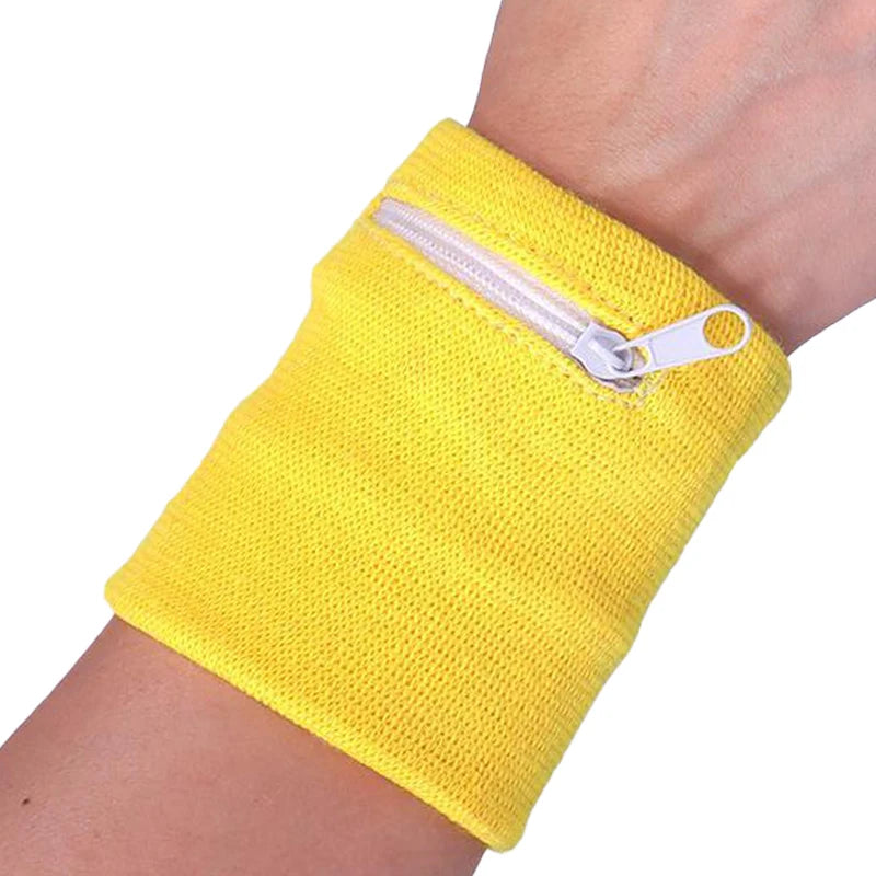 Man Wrist Wallet Pouch Band Fleece Zipper Running Gym Cycling Safe Sport Wrist Band Bag Coin Key Storage Lightweight Gray Black