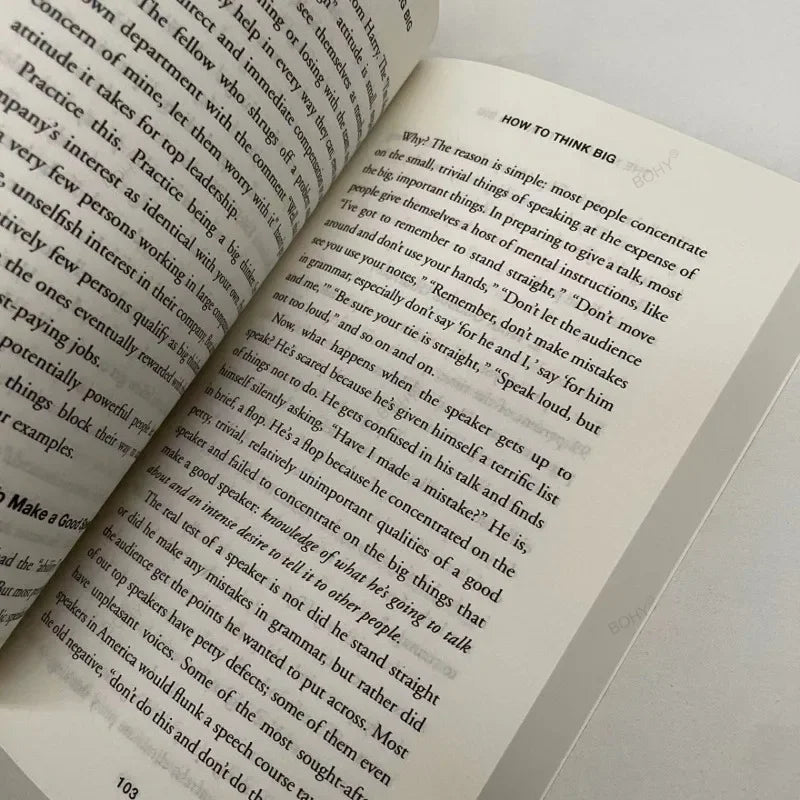 The Magic of Thinking Big The True Secret of Success Paperback Book in English