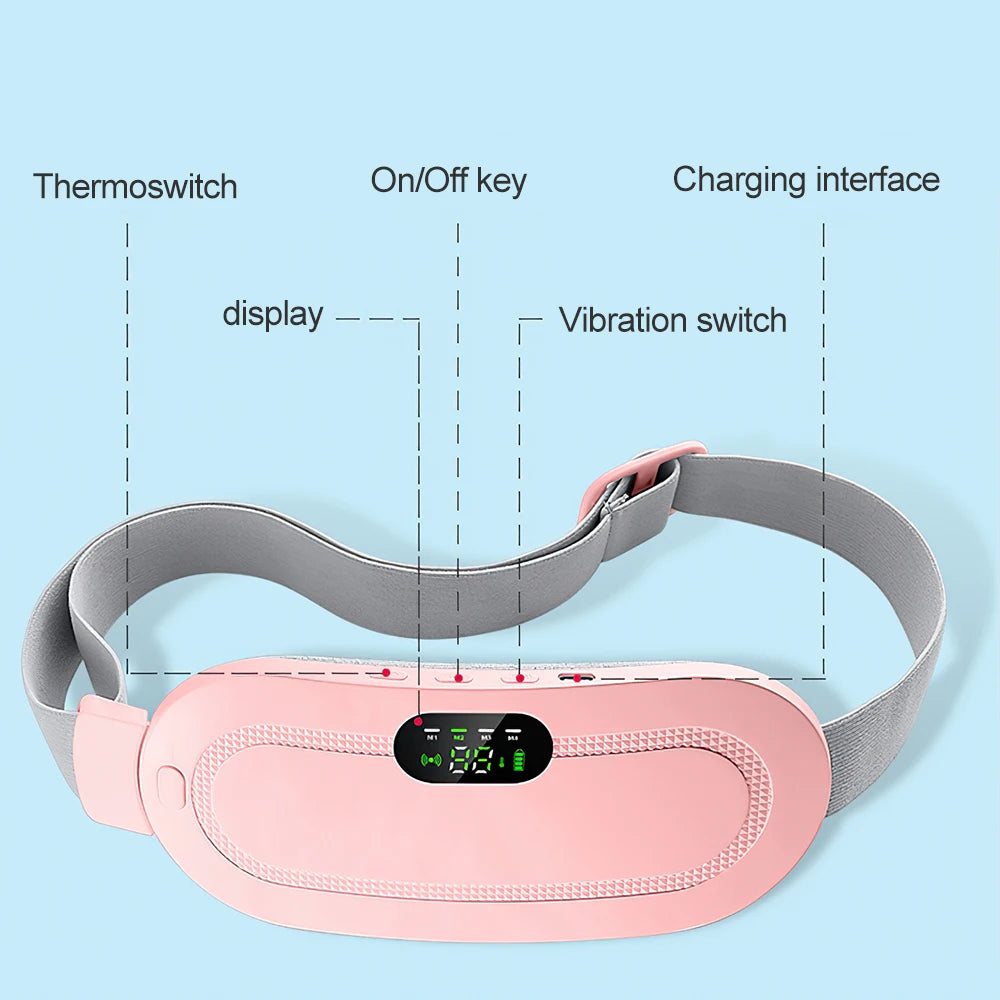Heating Warm Palace Treasure Girl Warm Stomach Waist Hot Compress Warm Palace Belt Gift Intelligent Heating Waist Massage Device
