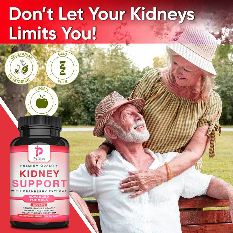 Kidney Support Supplement with Cranberry Extract - Promotes Cleansing, Detoxification and Repair