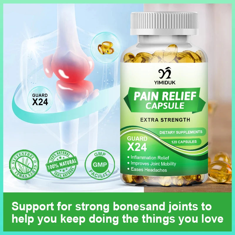 Pain Relief Capsules Comfort Guard X24 for Sleep Aid Inflammation Relief Improve Joint Mobility Eases Headaches