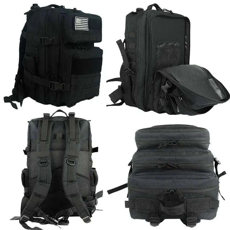 25L 45L Camping Hiking Backpack Tactical Bag Molle Patches Travel 900D Men Women Military Men Outdoor Ruckdack Shoulder Pack