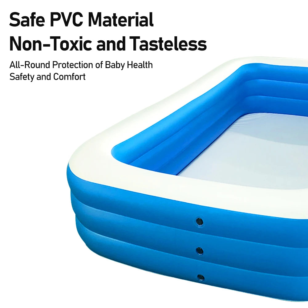 Inflatable Swimming Pool Thickened Indoor Square CHILDREN'S Swimming Pool Household Infant Inflatable Pool Outdoor Paddling Pool