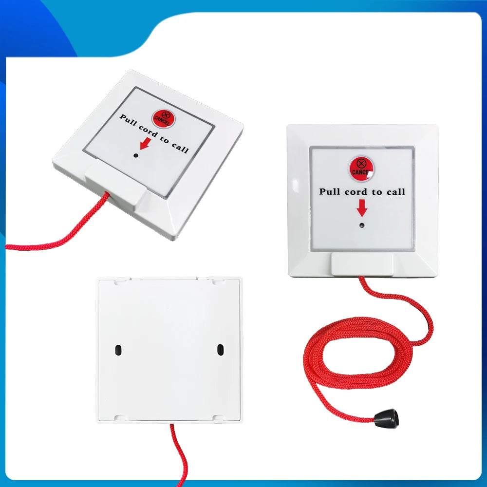 Ycall Wireless Disabled Persons Emergency Toilet Alarm Bathroom Safety Alert Pull Cord Call Button