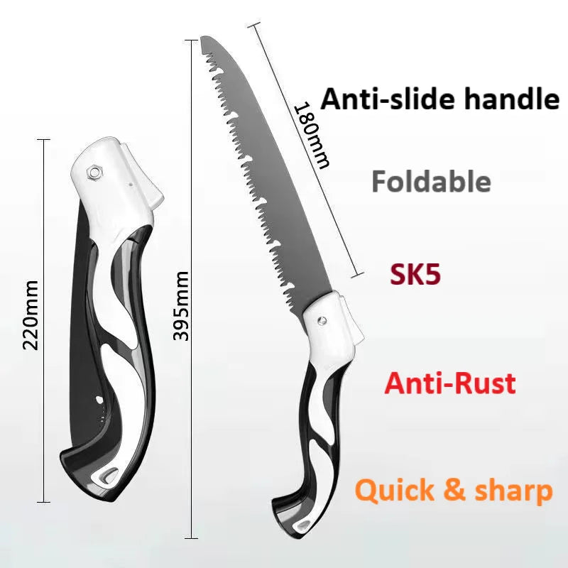 LiTuiLi 180mm/210mm/250mm/300mm Foldable Saw Camping Tool Folding Hand Pruning Saw