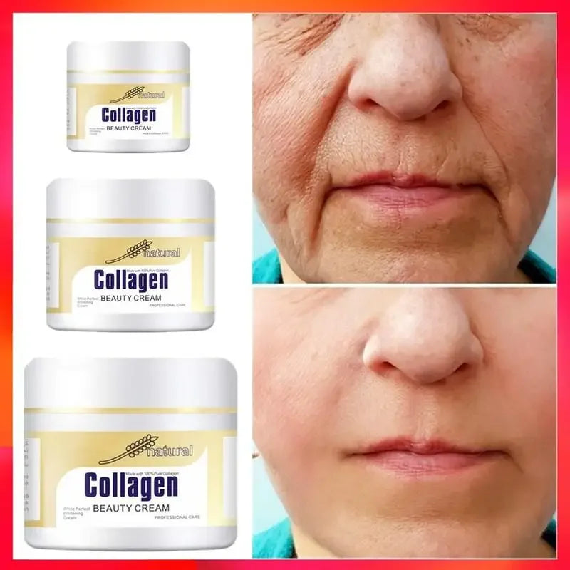 Newest Collagen Face Skin Cream Anti Wrinkle Whitening Facial Lifting Cream Collagen Anti-aging Wrinkles Repair Skin Care Set