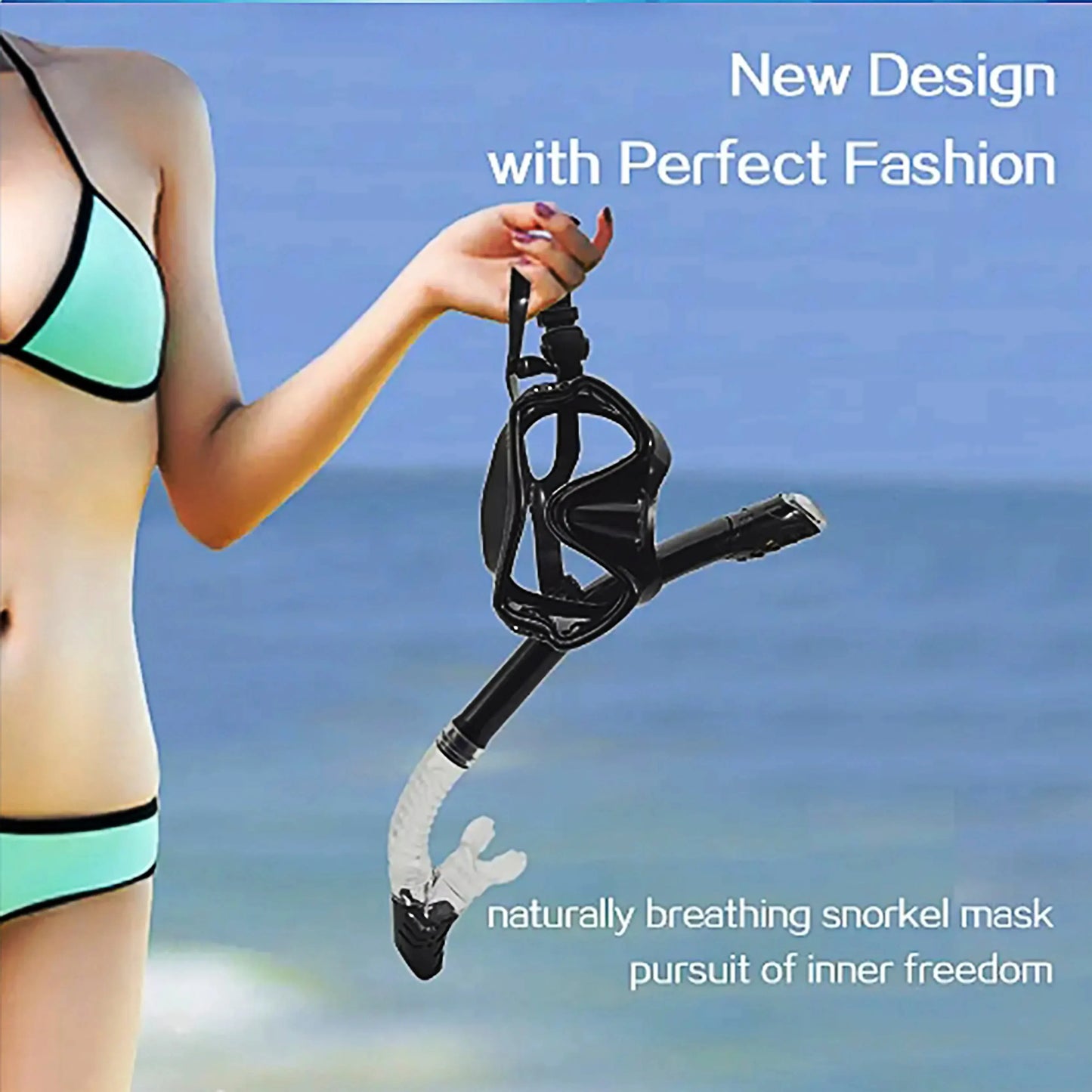 AliExpress Collection Diving Mirror Breathing Tube Set for Men and Women New Adult Large Frame Silicone Face Mirror Swimming