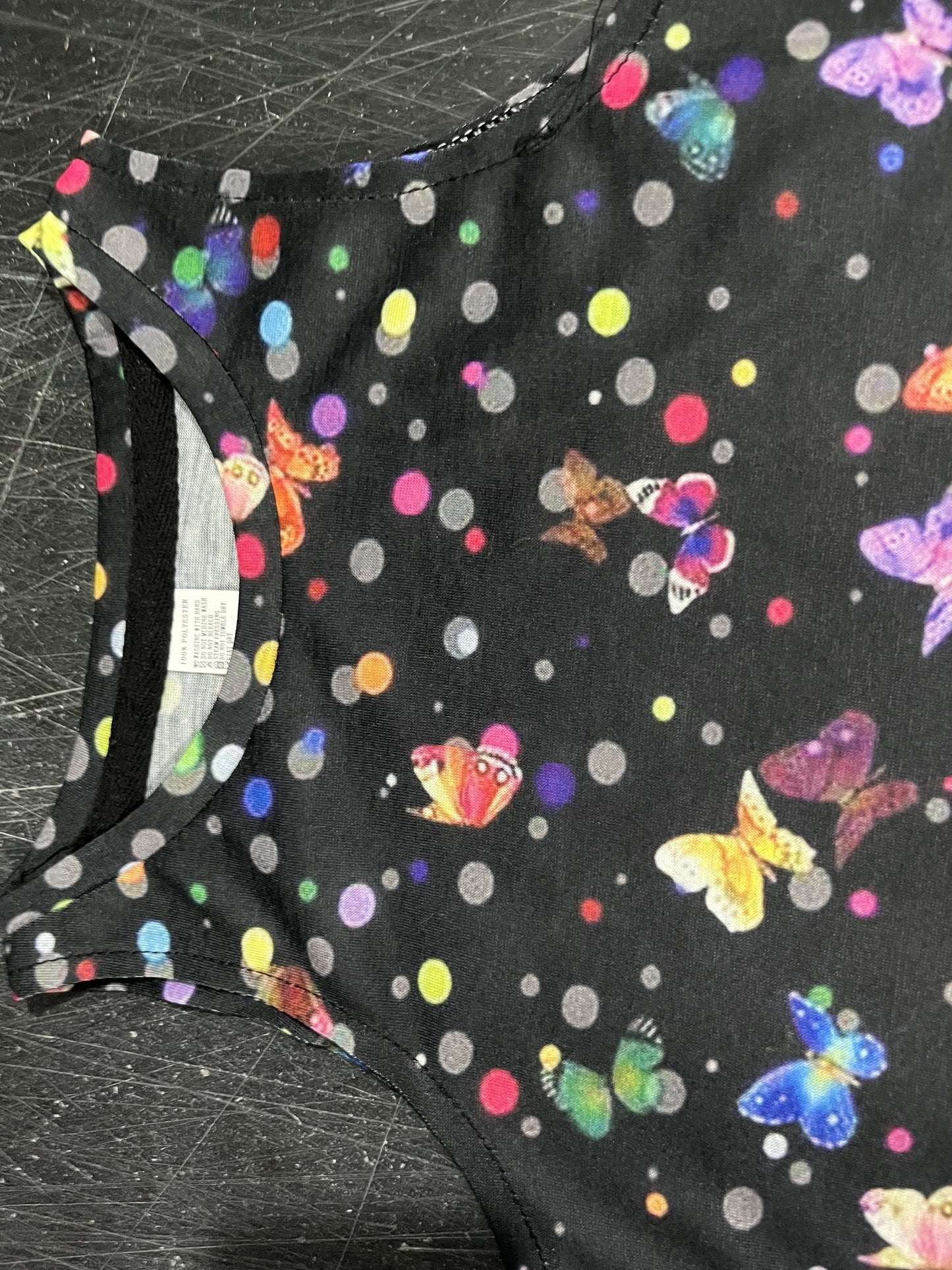 Girls Magical Butterfly Print Sleeveless Dress - Flowy Summer Wardrobe Staple for Casual & Elegant Adventures