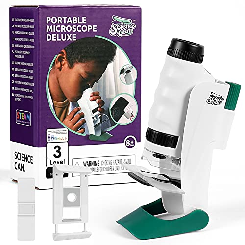 Handheld Microscope Lab Kit LED Light