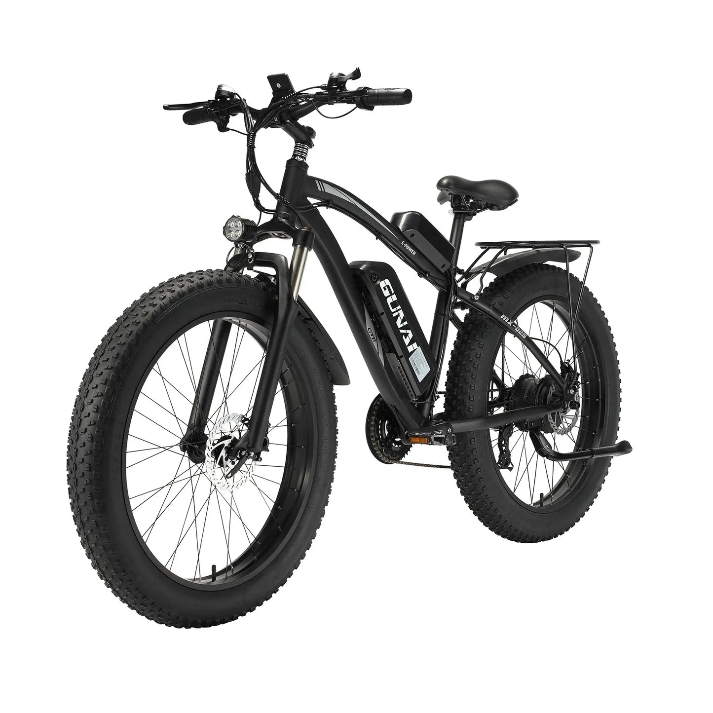 GUNAI MX02S Electric Bicycle 4.0 Fat Tire Ebike 1000W 48V 17Ah Electric Bike Men's Mountain E-bike Off-Road Bike with Rear Seat