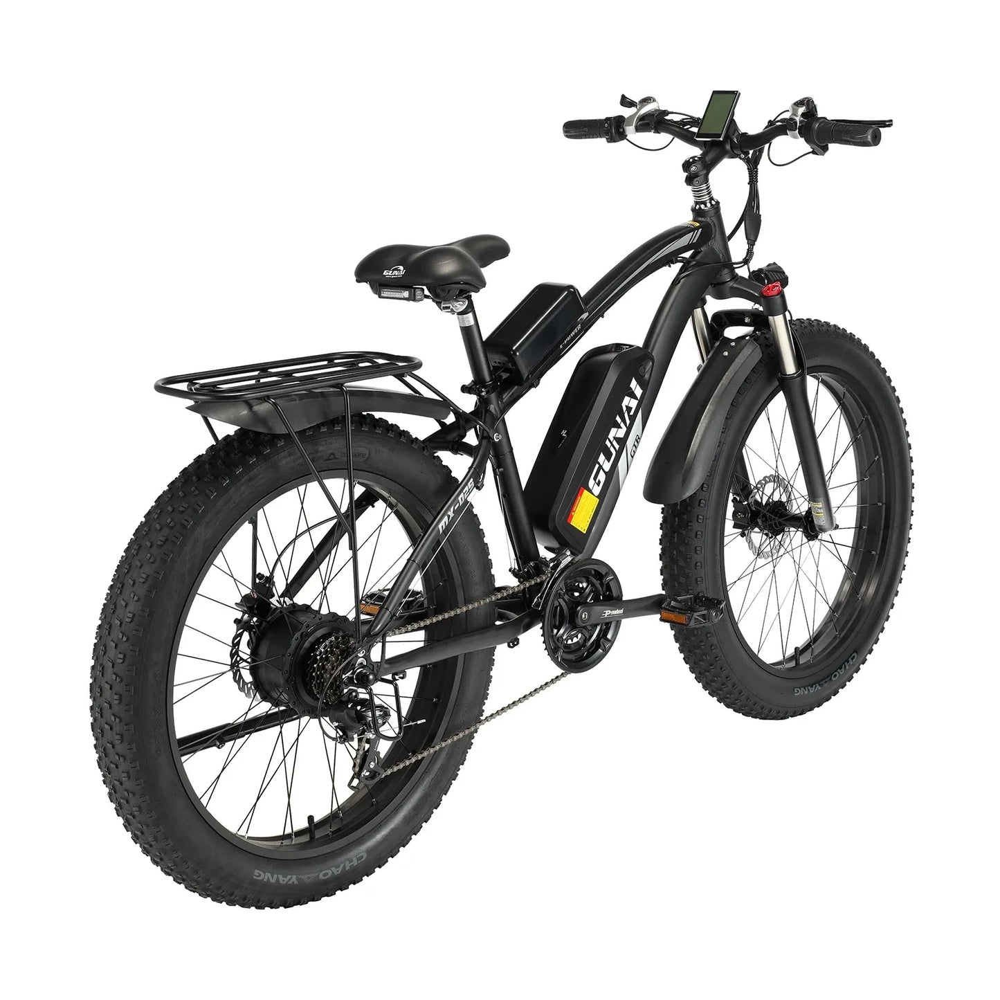 GUNAI MX02S Electric Bicycle 4.0 Fat Tire Ebike 1000W 48V 17Ah Electric Bike Men's Mountain E-bike Off-Road Bike with Rear Seat