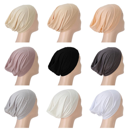 Islamic Black Sport Modal Hijab Undercap Abaya Hijabs For Woman Muslim Abayas Jersey Turbans Turban Instant Head Wrap Women Cap