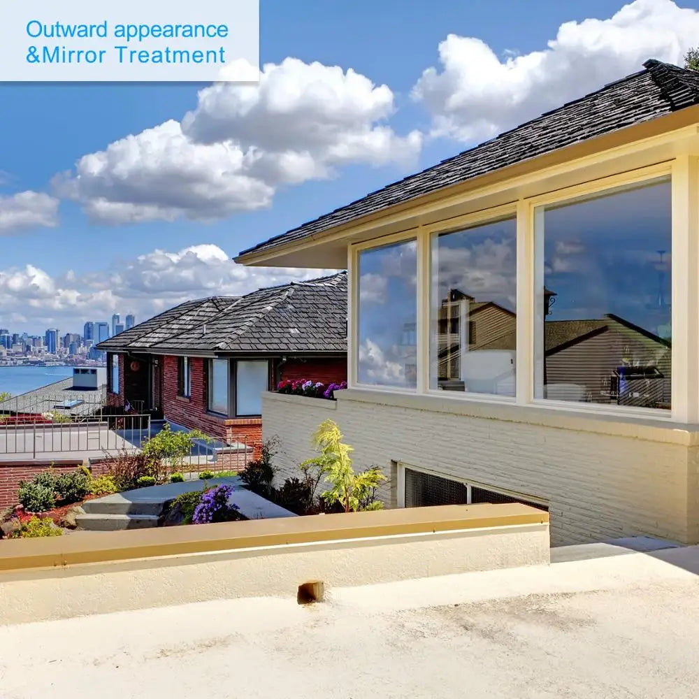 Mirror Blocking Light Window Tint Privacy  Anti-UV Window Film Building Décor Heat Control One Way Glass Sticker Reflective