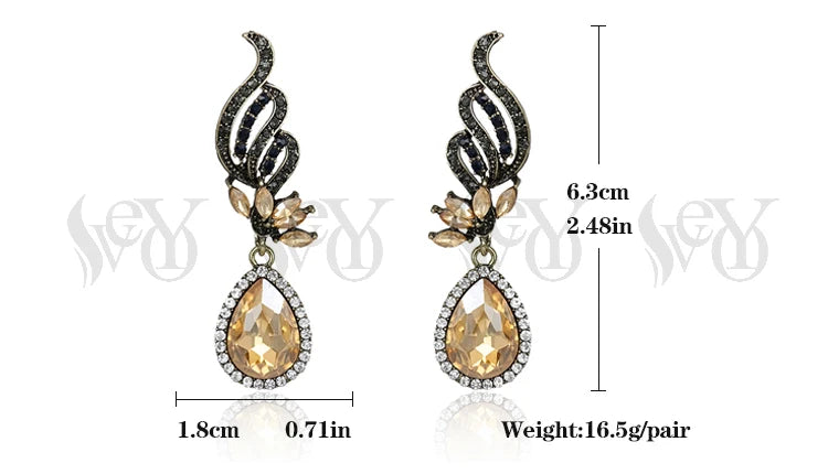 VEYO Classic Crystal Earrings Long Earrings For Women Hot Sale High Quality Brincos Pendientes