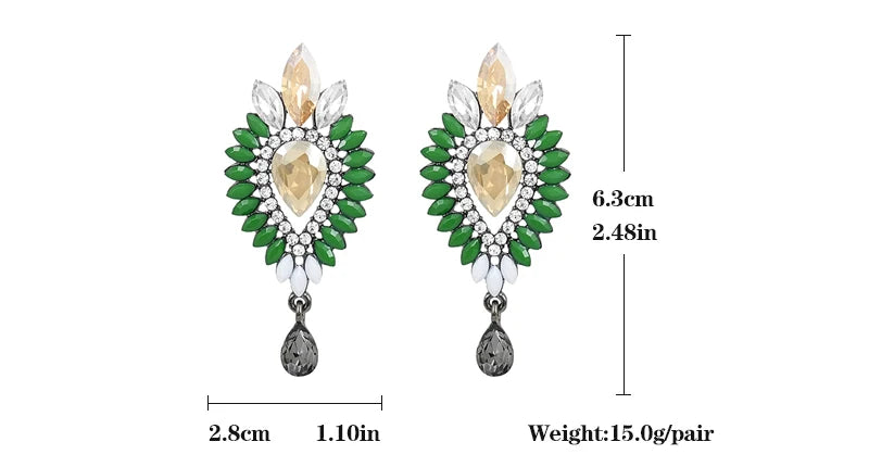 VEYO Acrylic Crystal Earrings For Women Vintage Drop Earrings Elegant Hot Sale Brincos Pendientes