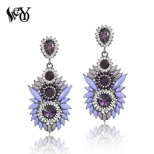 VEYO Acrylic Crystal Earrings For Women Vintage Drop Earrings Trendy Hot Sale High Quality Brincos Pendientes