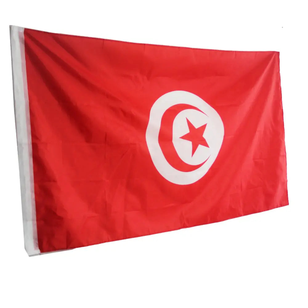 90x150cm Tunisia Tunisie Flag Home Decorative Flags Banners 3x5 Feet National Flag Polyester outdoor Hanging Flying Flag NN096