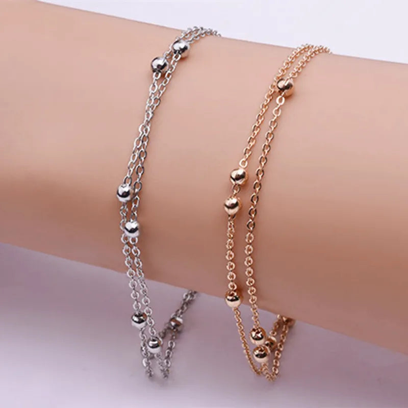 Lightning Love Bracelets Copper Beads Bracelet Luxury Pearl Chain Link Bracelets Women Ladies OL Style