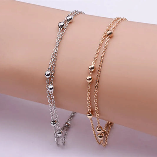 Lightning Love Bracelets Copper Beads Bracelet Luxury Pearl Chain Link Bracelets Women Ladies OL Style