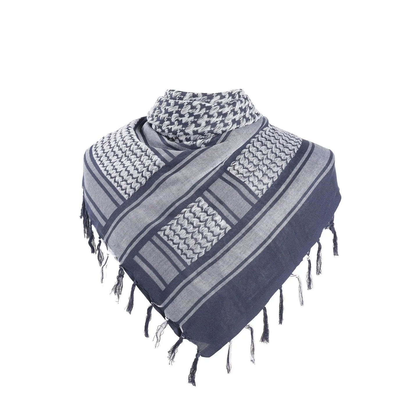 Military Arab Keffiyeh Shemagh Scarf Cotton Winter Shawl Neck Warmer Cover Head Wrap Windproof Tactical Camping Scarf Men Women