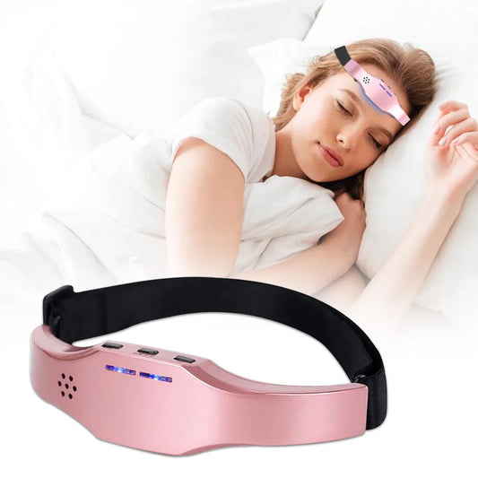 Wireless Help Sleep Head Massager Sleep Monitor Migraine Relief Sleep Aid Massager Insomnia Therapy Release Stress Sleeping Aid