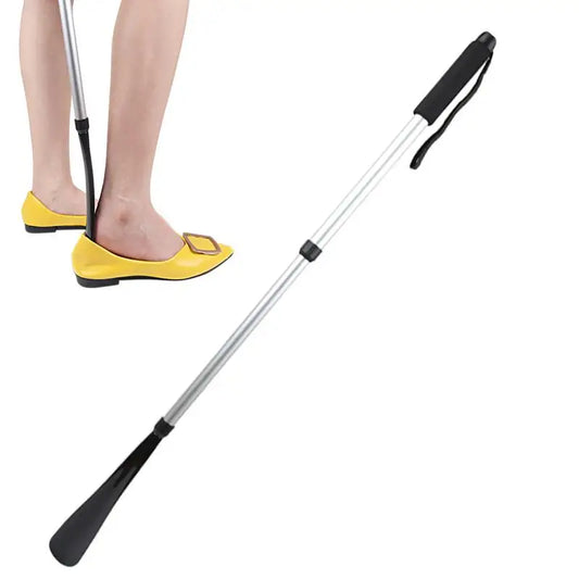 Long Handle Shoe Horn Adjustable Expander Foot Shoehorn Long Handled 31 Inch Telescopic Shoehorn Elderly Disabled Assist Device