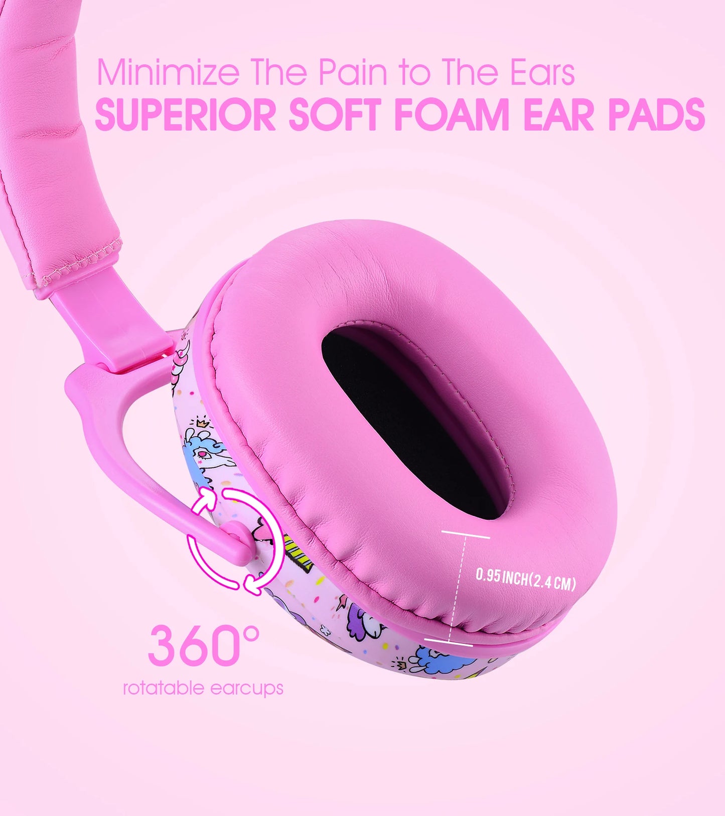 HOCAZOR Kid Earmuffs Noise Protection Safety Ear Muffs Protectors for Children Hearing Defenders Sensory Issues Noise Reduction