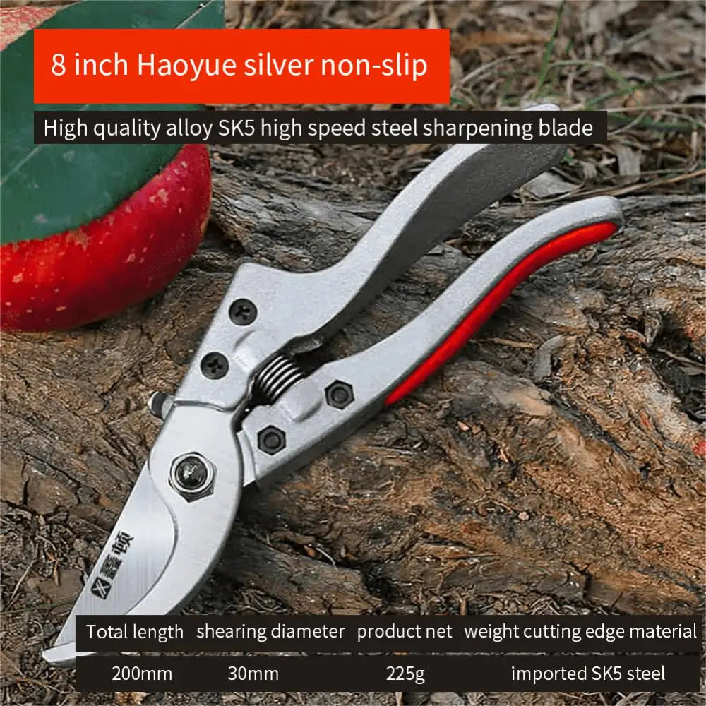 Rustproof Plant Trim Horticulture Pruner Wear-resistant Gardening Fruit Tree Pruning Shears Three-layer Cutter Head Gardening