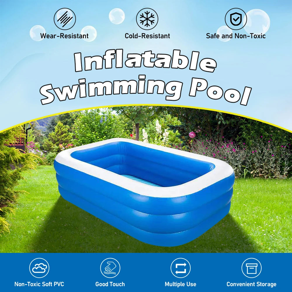 Inflatable Swimming Pool Thickened Indoor Square CHILDREN'S Swimming Pool Household Infant Inflatable Pool Outdoor Paddling Pool