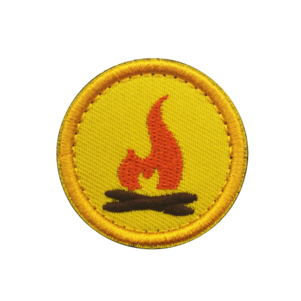 Embroidered Patch Hook and Loop Patches Tactics American Boy Scout Morale Badges on Backpack Hat Reward Clothes Patch