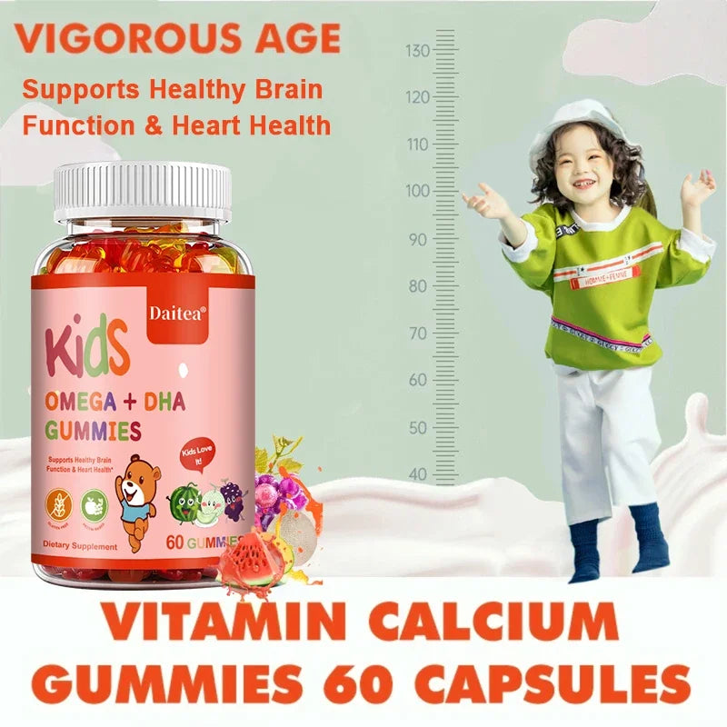 Children's Intelligence Supplement Gummies Support Intelligence, Concentration, Memory and Nutrition To Make Learning Easier