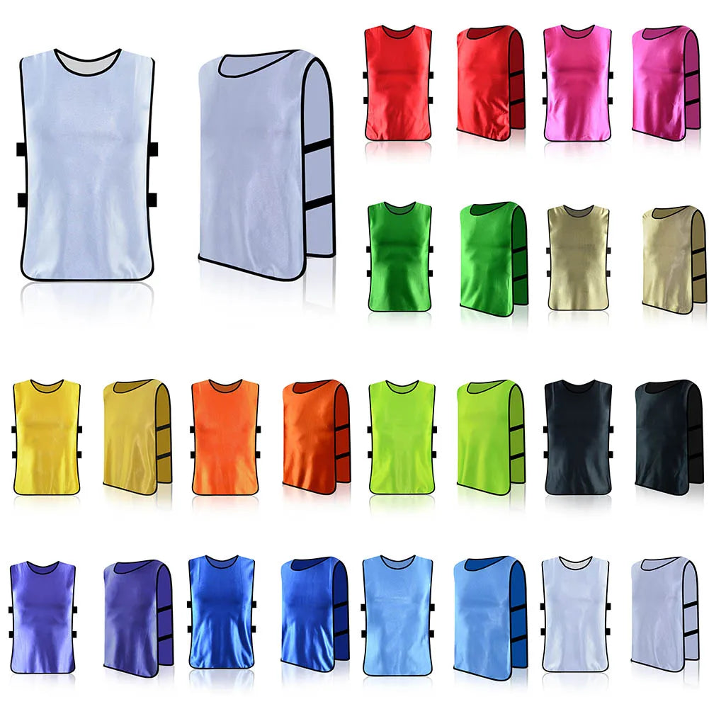 Hot Sale Football Vest Jerseys Quick Drying Sports Training BIBS Vests Basketball Cricket Soccer Football Rugby Mesh Carrying Pa
