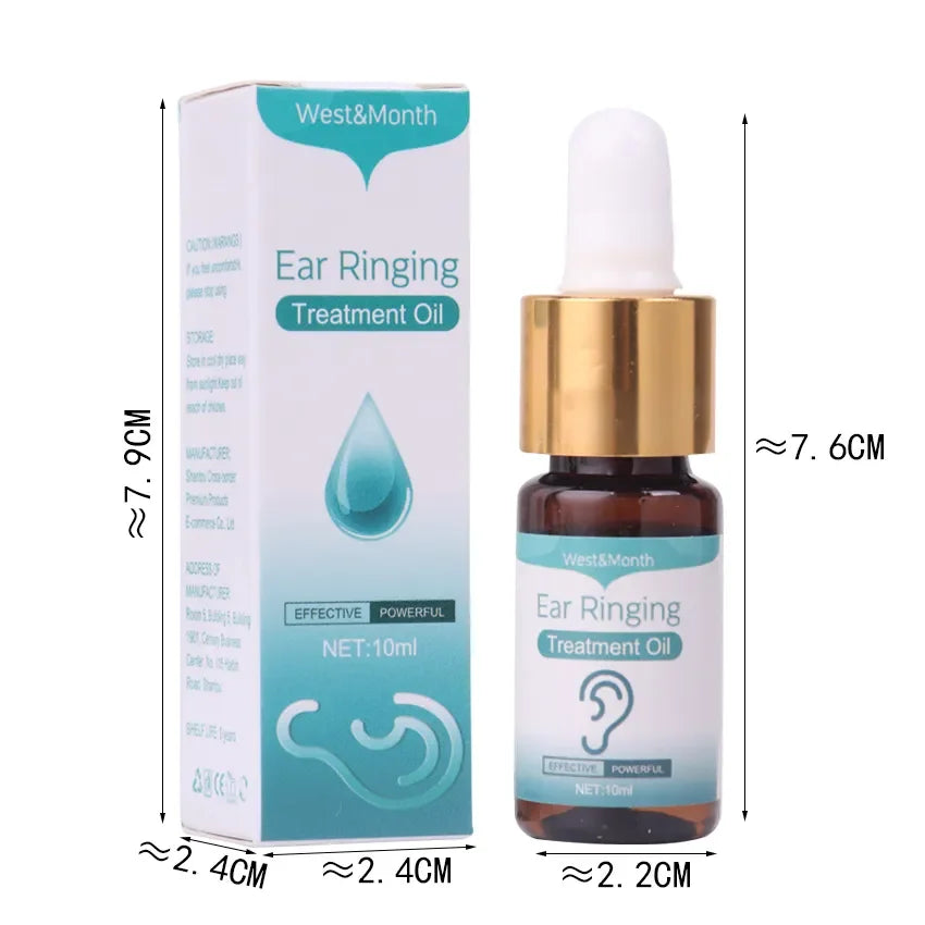 Ear Ringing Drops Alleviate Deafness Tinnitus Itching Earache 10ml Tinnitus Oil For Improved Ear Health And Hearing