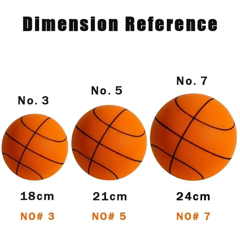 Silent Basketball Squeezable Mute Bouncing Basketball Indoor Training Low Noise Ball for Various Indoor Activities