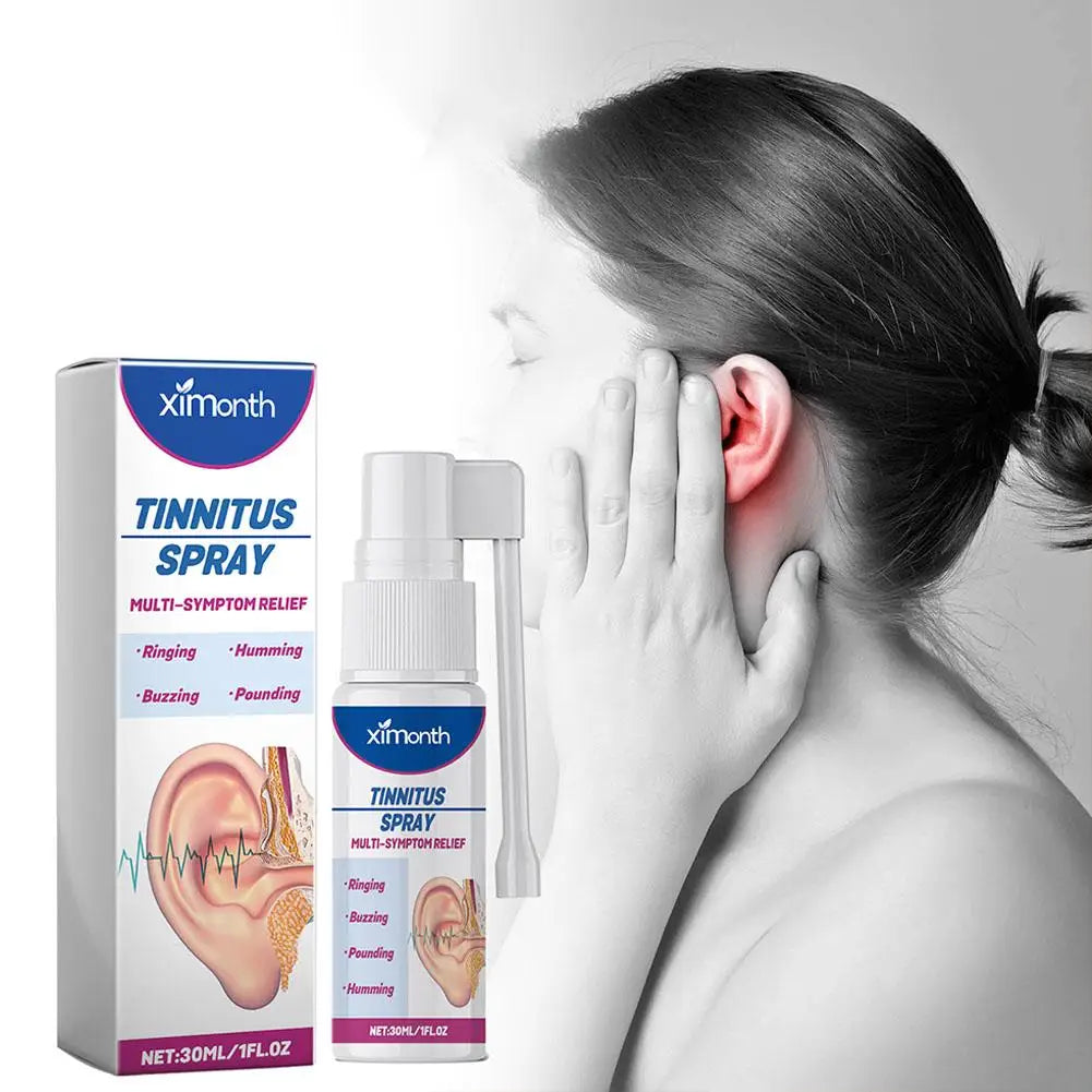 30ml Tinnitus Spray Ear Ringing Relief Relieving Ear Relieve Drops Ear Cleaning Hard Discomfort Ears Care Solution Hearing H1M2