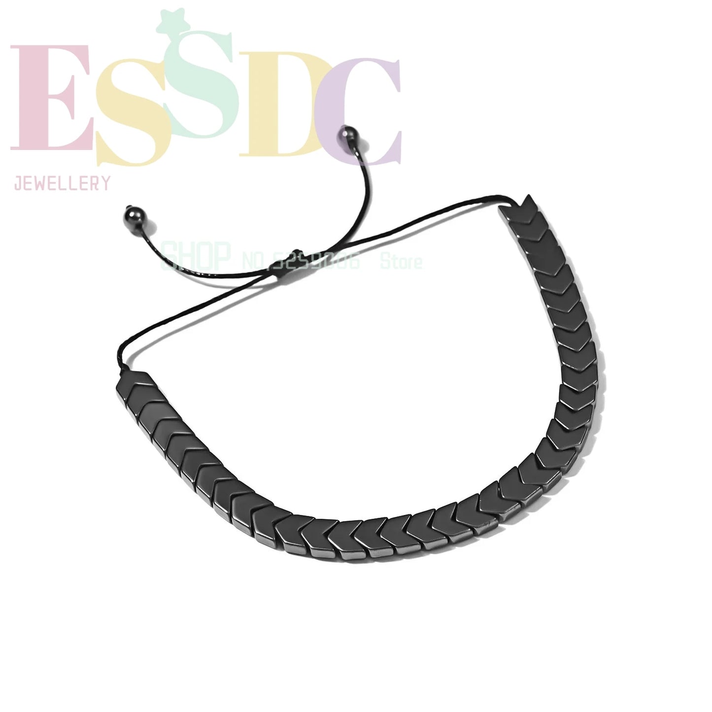 Hot Sale Black Hematite Cool Men Health Jewelry Bracelet For Women Healing Beads Bracelet Weight Loss Hematite Braided Bracelets