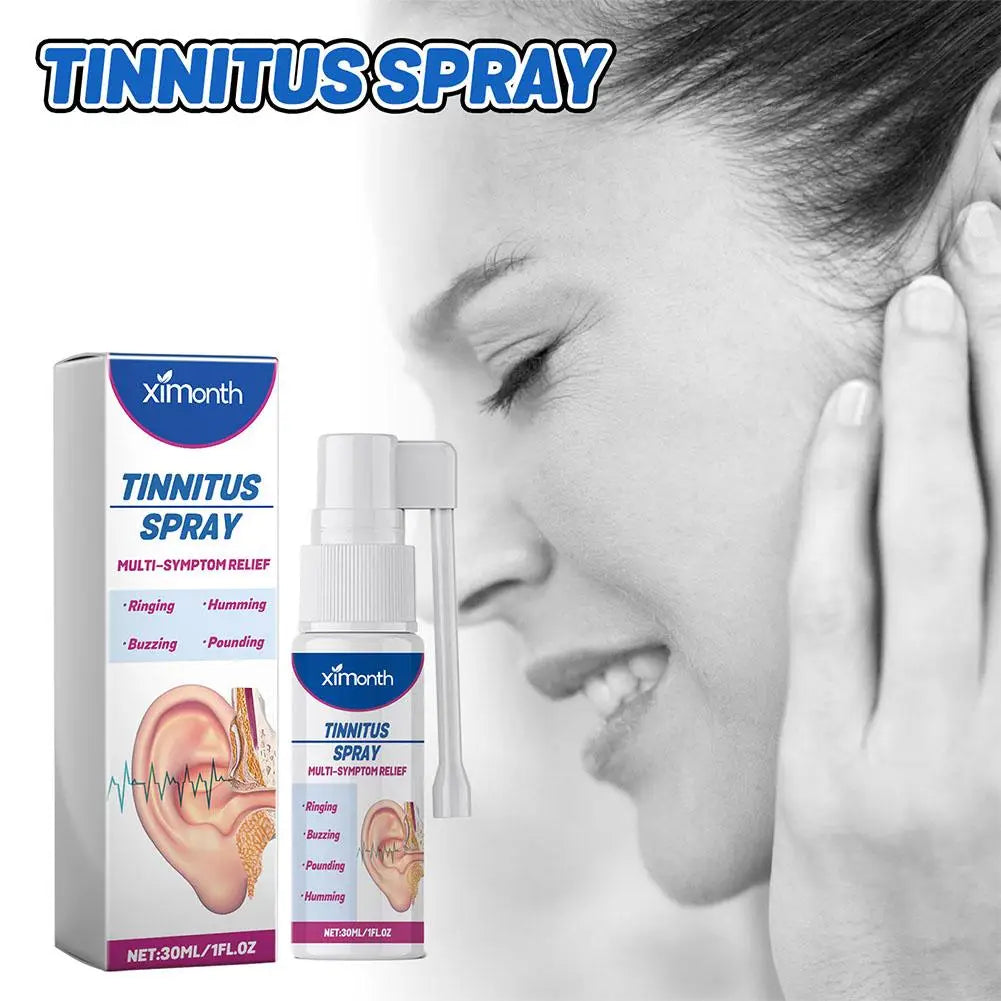 30ml Tinnitus Spray Ear Ringing Relief Relieving Ear Relieve Drops Ear Cleaning Hard Discomfort Ears Care Solution Hearing H1M2