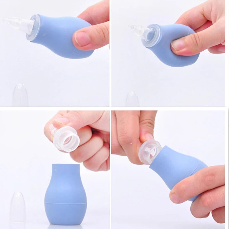 New Born Silicone Baby Safety Nose Cleaner Vacuum Suction Children Nasal Aspirator New Baby Care Diagnostic-tool Vacuum Sucker