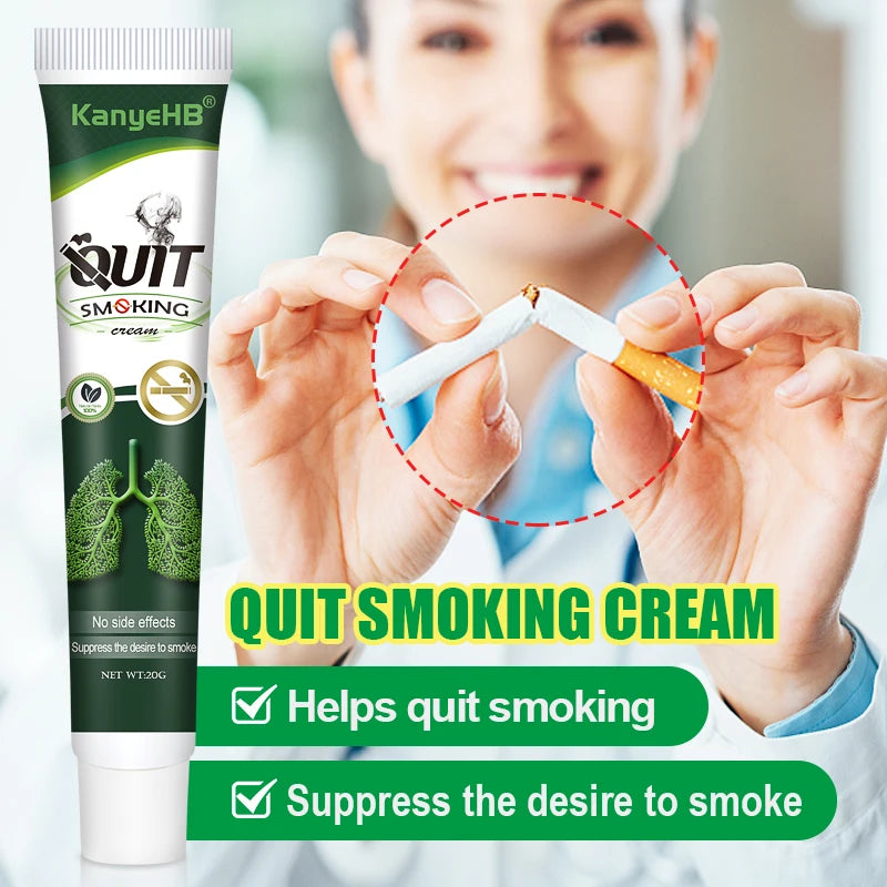 1pcs Smoking Cessation Cream Quit Smoking Cream Stop Smoke Ointment Chinese Herb Anti-smoking Cream Suppress Smoking Desire G016