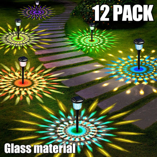 Solar Outdoors Lights New Garden Lamps Powered Waterproof Landscape Path For Yard Lawns Patio Christmas Decoration LED Lightings