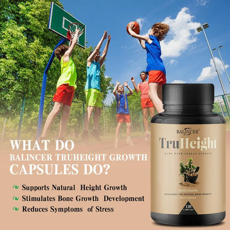 Calcium Supplement Vitamin D3 Vegetarian Capsules Help Growth, Support Immune and Bones