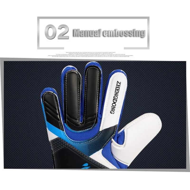 Professional Goalkeeper Gloves Football Latex Thickened Protection Goalkeeper Soccer Sports Football Finger Protection Gloves