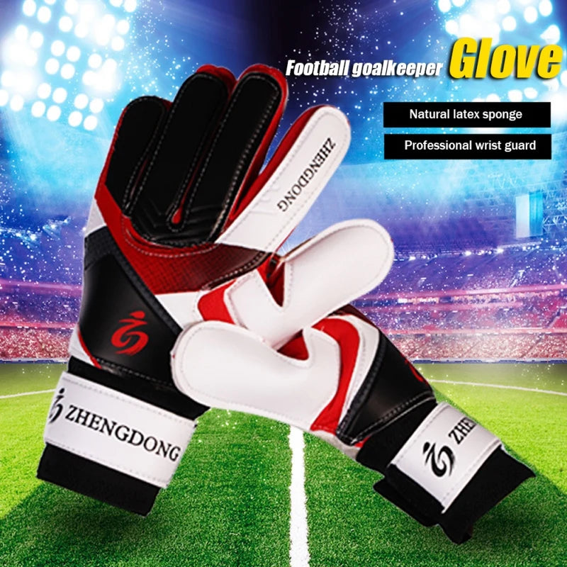 Professional Goalkeeper Gloves Football Latex Thickened Protection Goalkeeper Soccer Sports Football Finger Protection Gloves