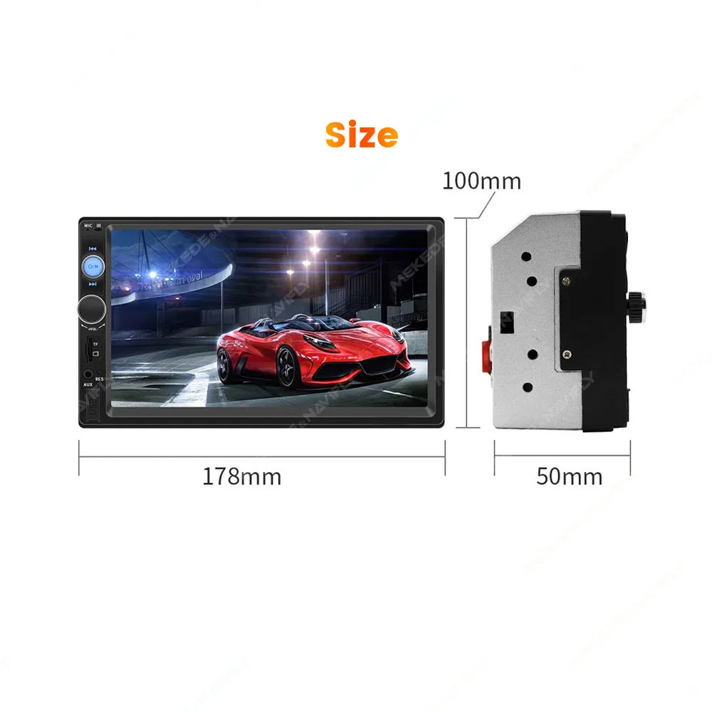 MEKEDE 2 Din MP5 Player Car Radio For Universal Autoradio Multimedia Player 2DIN Auto audio USB BT TF Card 7inch HD Touch Scree