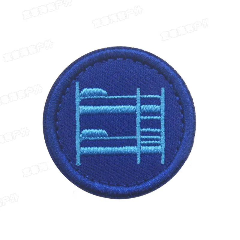 4CM/Camping Round Emblem Hook And Loop Patch,The Boy Scouts Of USA Embroidery Appliques Badges,Military Tactical Clothes Patches