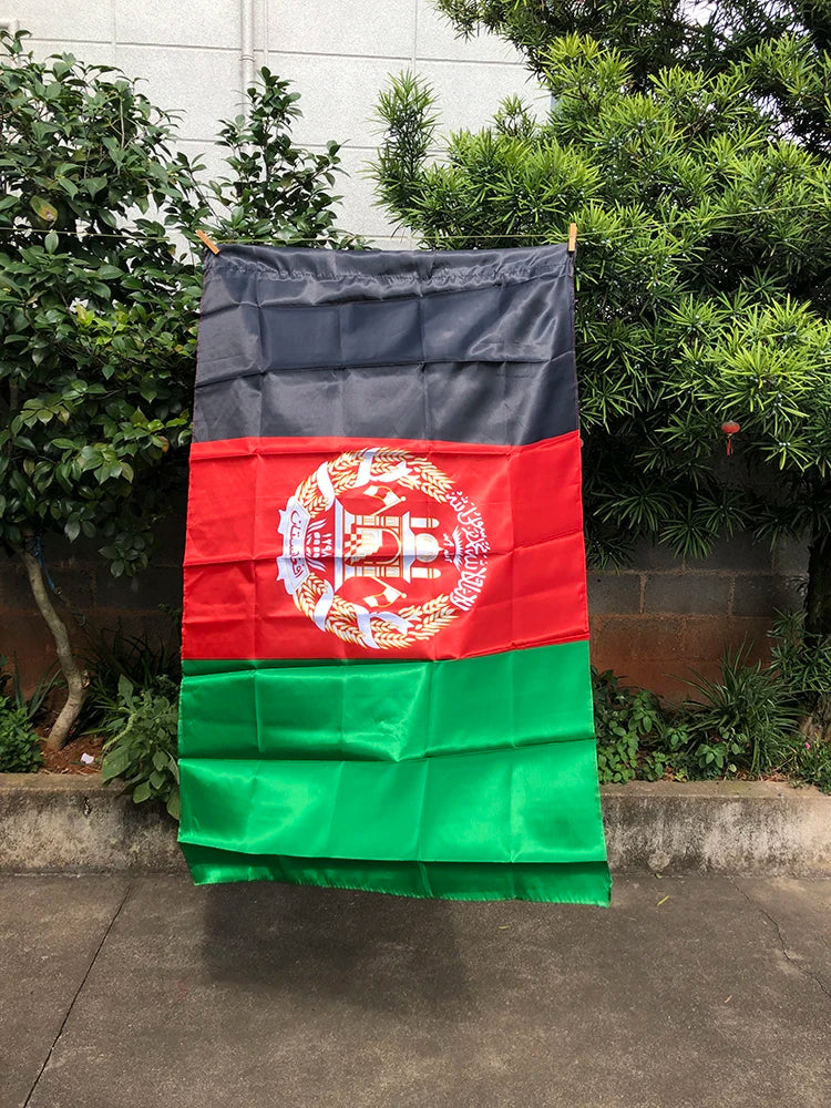 Z-ONE FLAG Afghanistan Flag 90 x 150cm Banner Afghani Kabul Hanging parade Festival Indoor Outdoor Home decoration