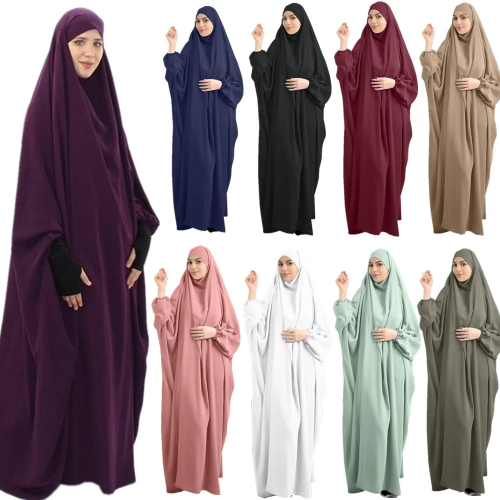 Wholesale Breathable Hijab Liturgical Wear Lslamic Turkish Robe Women Dubai Muslim Standard Apparel Middle East Abaya