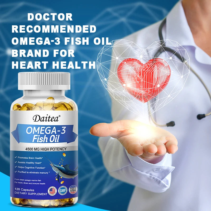 Omega-3 fish oil-benefits the cardiovascular system, protects eye fatigue, cognitive function, and learning ability