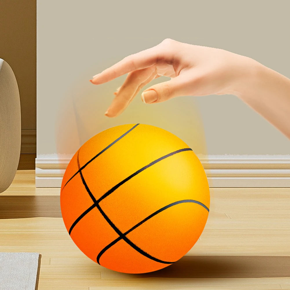 Bouncing Mute Ball 18/21/24cm Silent Foam Basketball Indoor Silent Ball Pat Basketball Silent Toddler Toys Air Bounce Basketball