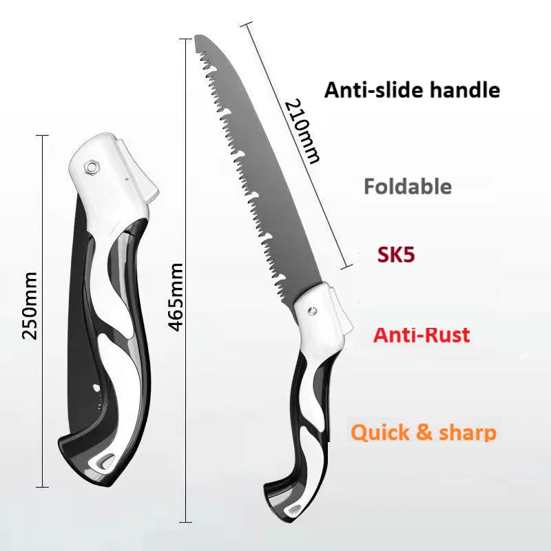 LiTuiLi 180mm/210mm/250mm/300mm Foldable Saw Camping Tool Folding Hand Pruning Saw